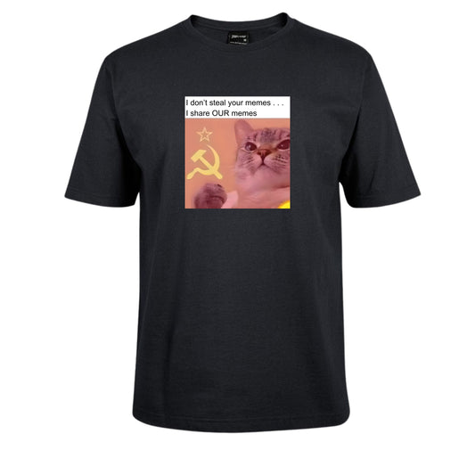 I Share OUR Memes Communist Cat Tee